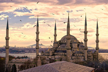 The Blue Mosque, (Sultanahmet Camii), Istanbul, Turkey.